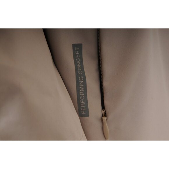 Geox Womens Rainproof Parka US 10 Beige Nylon Windproof Waterproof Ski Jacket - Picture 9 of 16